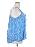 Faded Glory 100% Rayon Blue Sleeveless Blouse Size 20 - photo 4