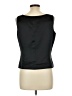 Amanda Smith 100% Polyester Black Sleeveless Blouse Size 12 - photo 2