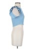 Zara Blue Short Sleeve Top Size S - photo 4