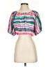 Joy Joy 100% Polyester Pink Short Sleeve Blouse Size S - photo 1