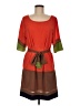 C. Luce Color Block Orange Casual Dress Size M - photo 1