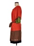 C. Luce Color Block Orange Casual Dress Size M - photo 5