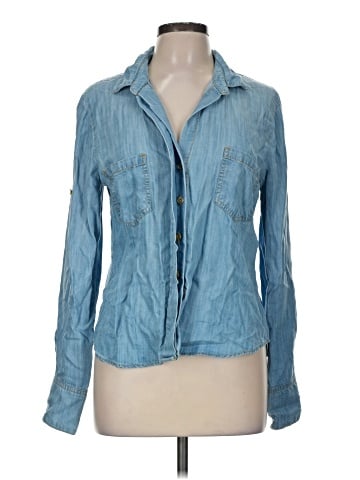 Elevenses Long Sleeve Button-Down Shirt (view 1)
