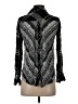 Tolani 100% Viscose Plaid Black Long Sleeve Blouse Size XS - photo 2