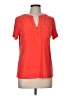 Anne Klein Orange Short Sleeve Blouse Size M - photo 1
