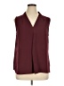 Avenue 100% Polyester Burgundy Sleeveless Blouse Size 14 Plus - photo 1