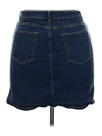 Garnet Hill Denim Skirt (view 2)
