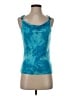 MICHAEL Michael Kors 100% Lyocell Teal Sleeveless Top Size S - photo 1
