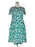 Huhot Print Green Casual Dress Size XXL - photo 1
