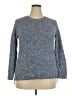 Jeanne Pierre 100% Cotton Tweed Blue Pullover Sweater Size XXL - photo 1