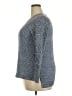 Jeanne Pierre 100% Cotton Tweed Blue Pullover Sweater Size XXL - photo 5