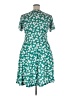 Huhot Print Green Casual Dress Size XXL - photo 2