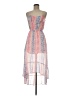 Candie's 100% Polyester Print Pink Cocktail Dress Size M - photo 1