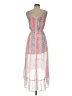 Candie's 100% Polyester Print Pink Cocktail Dress Size M - photo 2