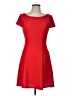 Bisou Bisou Argyle Red Casual Dress Size 10 - photo 1
