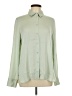 Vince. Solid Green Long Sleeve Blouse Size L - photo 1