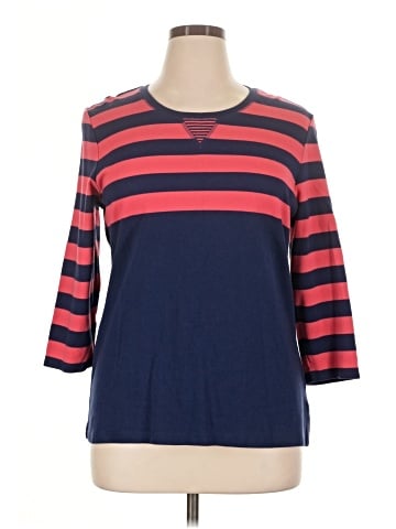 Karen Scott Sport 3/4 Sleeve T-Shirt (view 1)