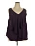 Torrid 100% Polyester Purple Sleeveless Blouse Size 2X Plus (2) - photo 1