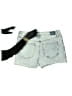 Express 100% Cotton Stars Blue Denim Shorts Size 10 - photo 2