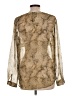 Ecote 100% Polyester Gold Long Sleeve Blouse Size L - photo 2