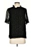 J.Crew Polka Dots Black Short Sleeve Blouse Size S - photo 1