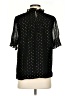 J.Crew Polka Dots Black Short Sleeve Blouse Size S - photo 2