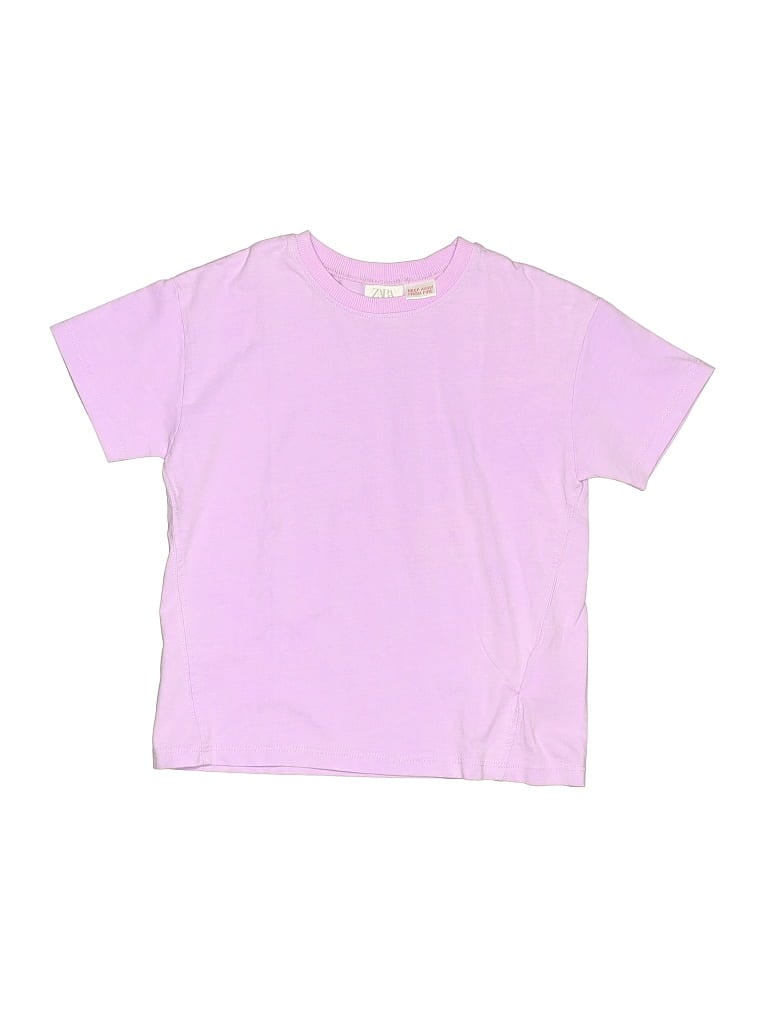 Pre-owned Zara Kids' Short Sleeve T-shirt In Pink