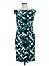Chaps 100% Polyester Argyle Teal Cocktail Dress Size XL - photo 1