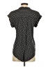 Jachs Girlfriend Polka Dots Black Short Sleeve Blouse Size S - photo 2