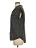 Jachs Girlfriend Polka Dots Black Short Sleeve Blouse Size S - photo 5