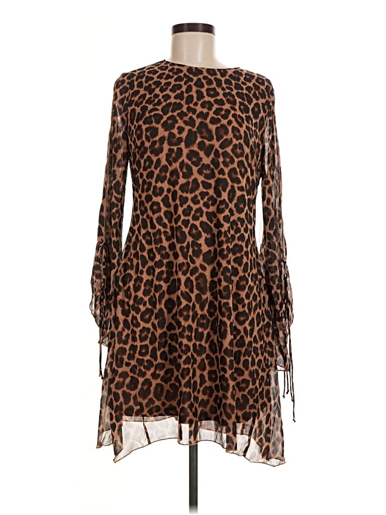 Time And Tru Cocktail Dress In Brown