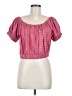 Elan Pink Short Sleeve Blouse Size M - photo 1