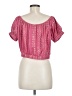 Elan Pink Short Sleeve Blouse Size M - photo 2