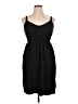Unbranded Solid Black Casual Dress Size XL - photo 1