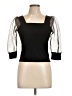 MNG Black 3/4 Sleeve Top Size L - photo 1