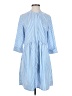 Tuckernuck 100% Polyester Stripes Blue Casual Dress Size S - photo 1
