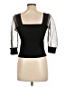 MNG Black 3/4 Sleeve Top Size L - photo 2