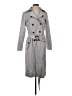 London Fog 100% Polyester Gray Trenchcoat Size XS - photo 1