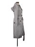 London Fog 100% Polyester Gray Trenchcoat Size XS - photo 4