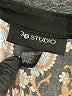 AB Studio Paisley Multi Color Black Sleeveless Blouse Size XL - photo 7