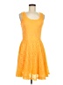 Express 100% Polyester Orange Cocktail Dress Size M - photo 1