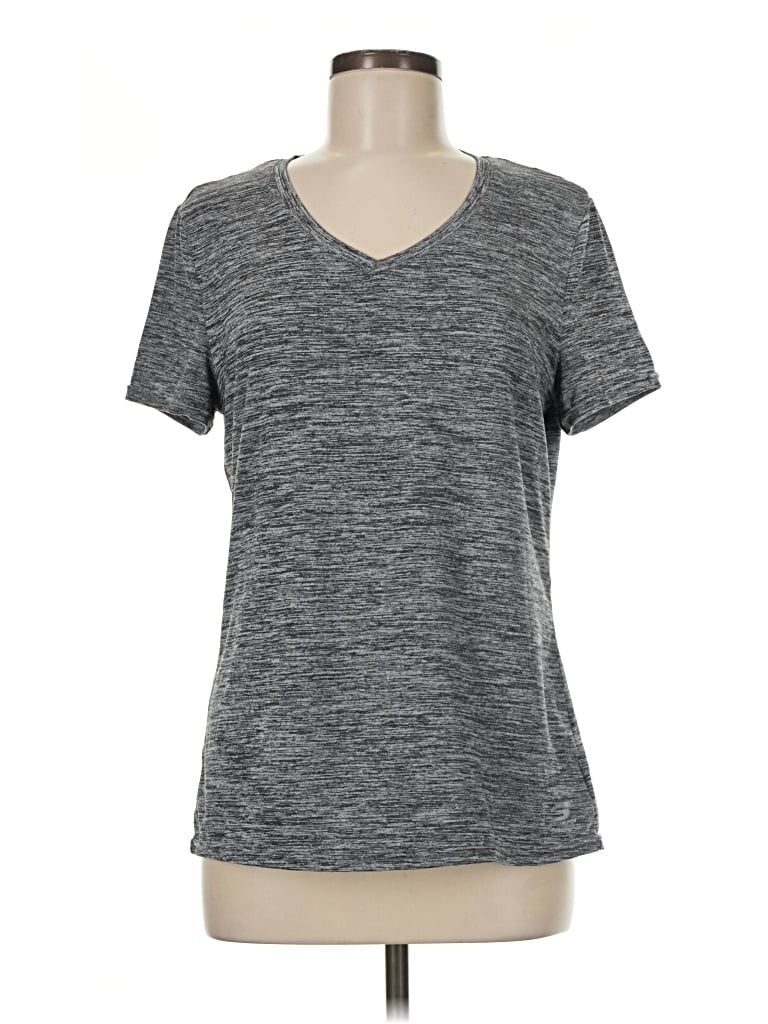 Pre-owned Skechers Active T-shirt In Gray