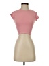 Out From Under Pink Short Sleeve Turtleneck Size XS - photo 1