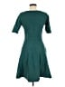 oasis Solid Teal Casual Dress Size M - photo 2