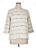 J.Jill Stripes Ivory Pullover Sweater Size XL - photo 1