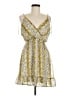 Le Lis 100% Polyester Paisley Yellow Casual Dress Size M - photo 1