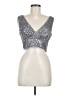 Lulus Silver Sleeveless Top Size M - photo 1