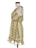 Le Lis 100% Polyester Paisley Yellow Casual Dress Size M - photo 5