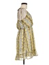 Le Lis 100% Polyester Paisley Yellow Casual Dress Size M - photo 4