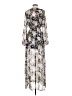 Glamorous 100% Polyester Floral Multi Color Gray Casual Dress Size S - photo 2